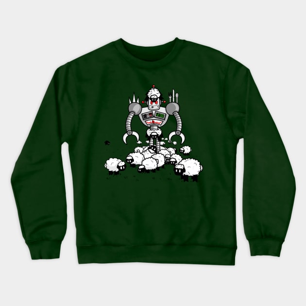 Robot in Sheep's Clothing Crewneck Sweatshirt by thinkcrap